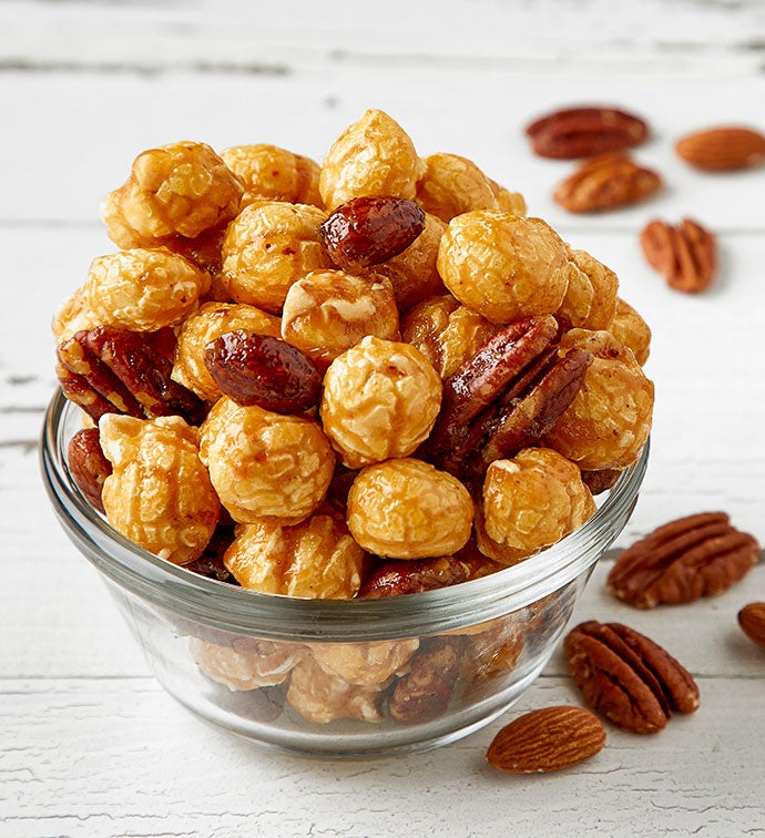 7in Canister Almond Pecan Popcorn Canister